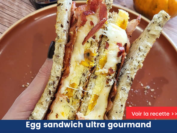 Egg sandwich ultra gourmand
